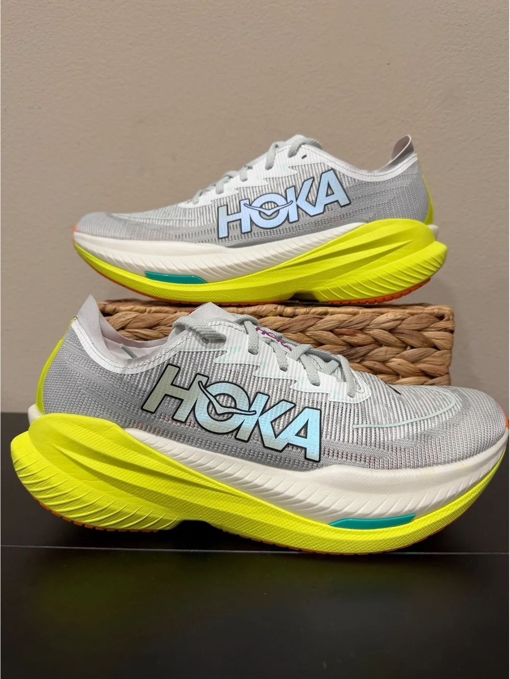 Size 13 - Hoka Mach X 2 “Frost Citrus”